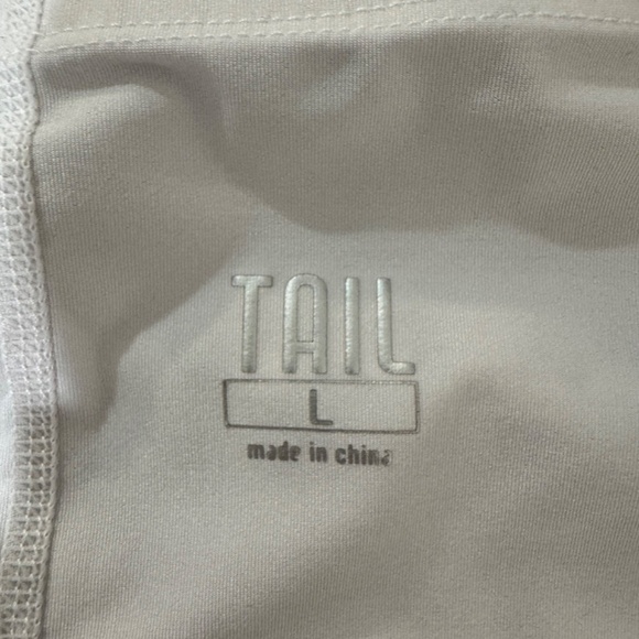 Tail Black and White Mini Tennis Skirt with Ruffled Hem - Picture 4 of 6